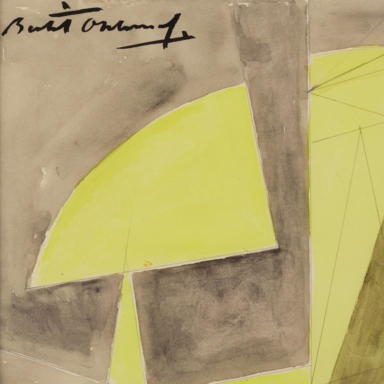BERTIL ÖHLUND, watercolor on paper, signed.