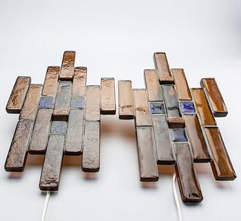 Wall lamps, a pair, probably Christer Sjögren Lindshammar.