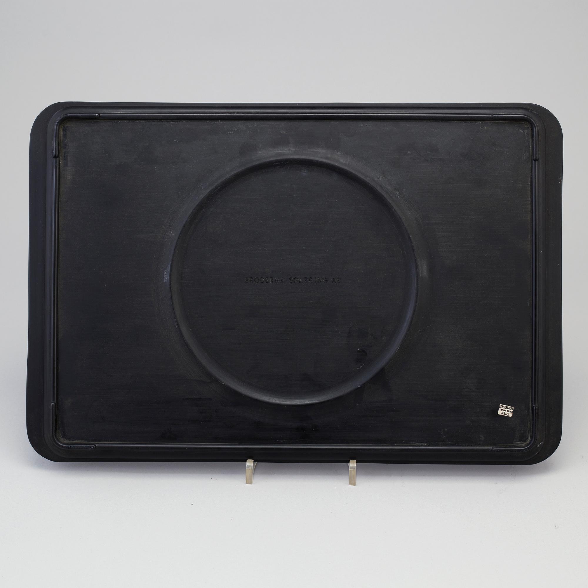 a silver and isolit tray, Perstorp, 1932.