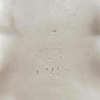 TWO PARIAN BOWLS AND A VAS, Gustafsberg and Rörstrand, ca 1900.