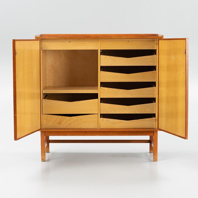 A 'Nizza' mahogany and rattan cabinet, Westbergs, 1953.