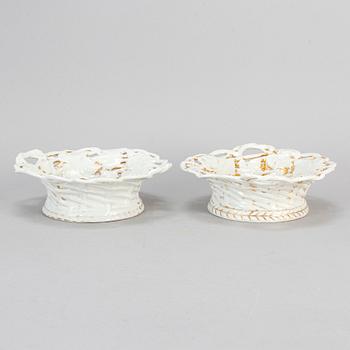 A pair of porcelain bowls, SPM (Schmeisser Porzellan Manufaktur), 19th century.