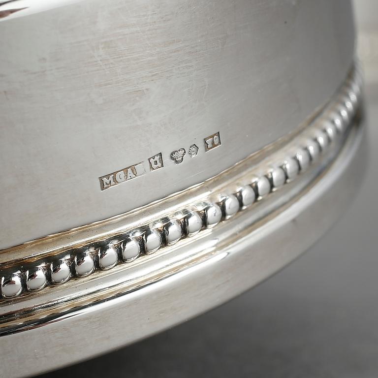 LJUSSTAKAR, ett par, silver, MGAB, Uppsala, 1973.
