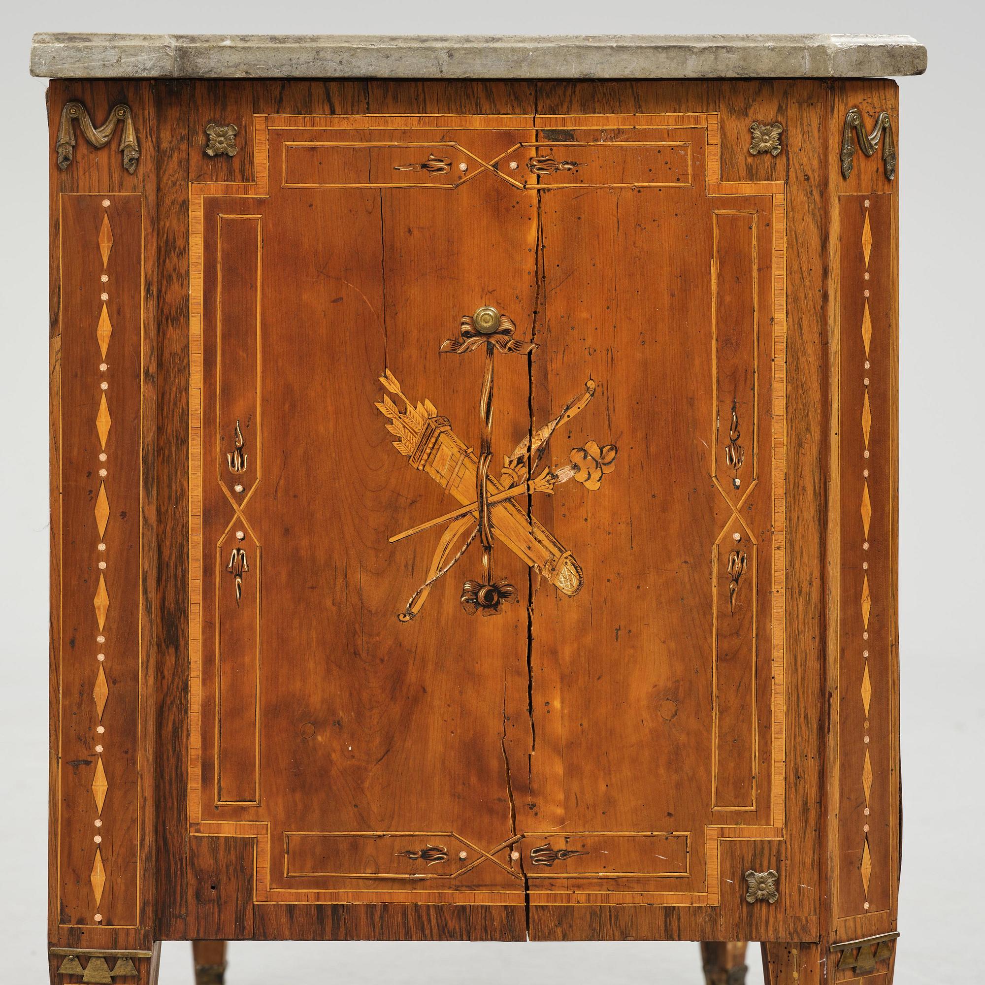 A Gustavian marquetry commode by N. P. Stenström (master in Stockholm 1782-90).