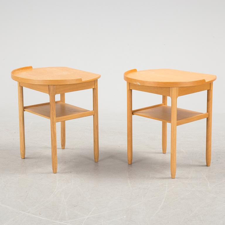 A pair of bedside tables by Sven Endström & Gunnar Myrstrand, Bodafors.