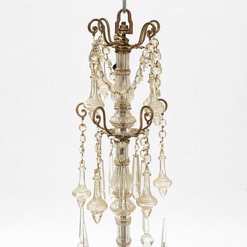 An 18-light chandelier, later part of the 19th Century.