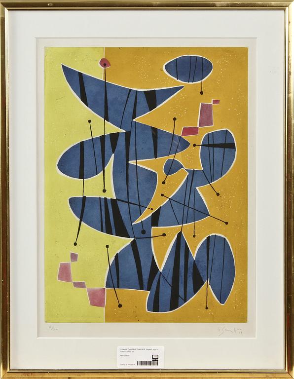 GUSTAVE SINGIER, litografi, sign o numr 53/100.