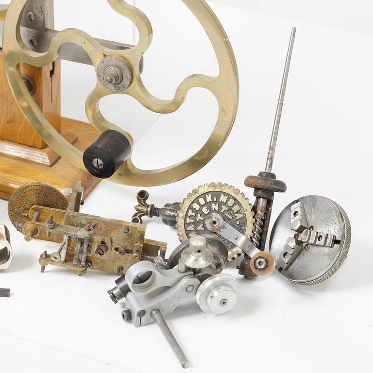 Watchmaker's equipment, Tools, Lathe, metal and wood "No Reserve".