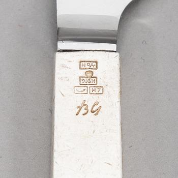 Bertel Gardberg, Aterinsarja, 42 osaa, hopeaa, "Birgitta", Hopeatehdas oy, Helsinki 1956-65.