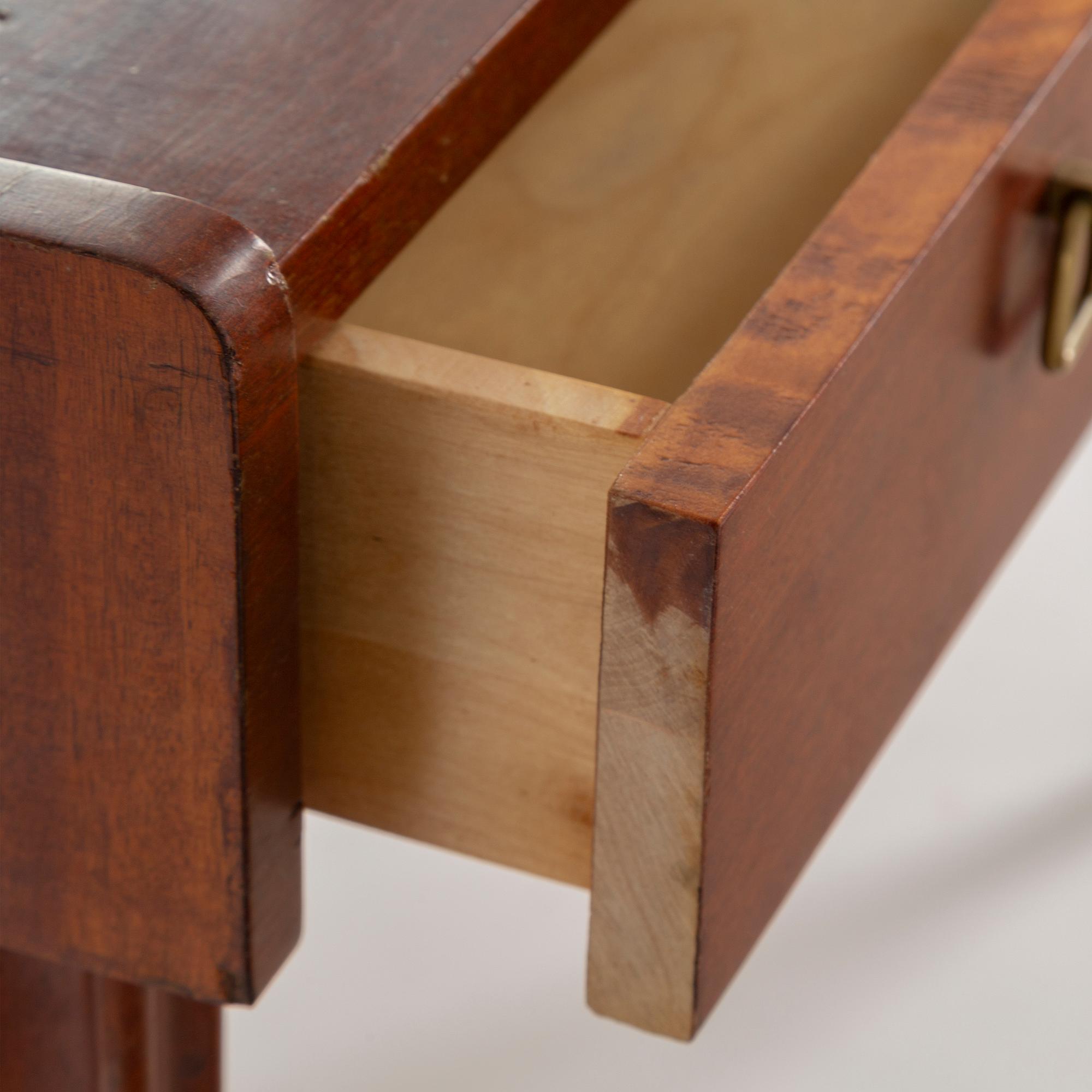 A mirror and table, Glas & Trä, Hovmantorp, 1950s.