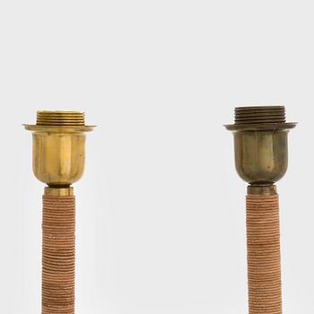 Gunilla Jung, Pair of table lamps, model 2017, Orno, 1930-1940s.