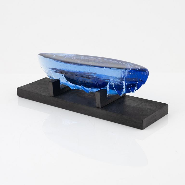 Bertil Vallien, a glass sculpture, signed. Limited edition.