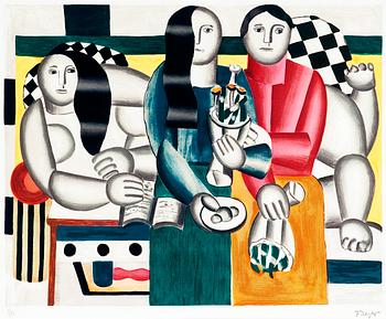 267. Fernand Léger, KVINNOR MED BLOMBUKETT.