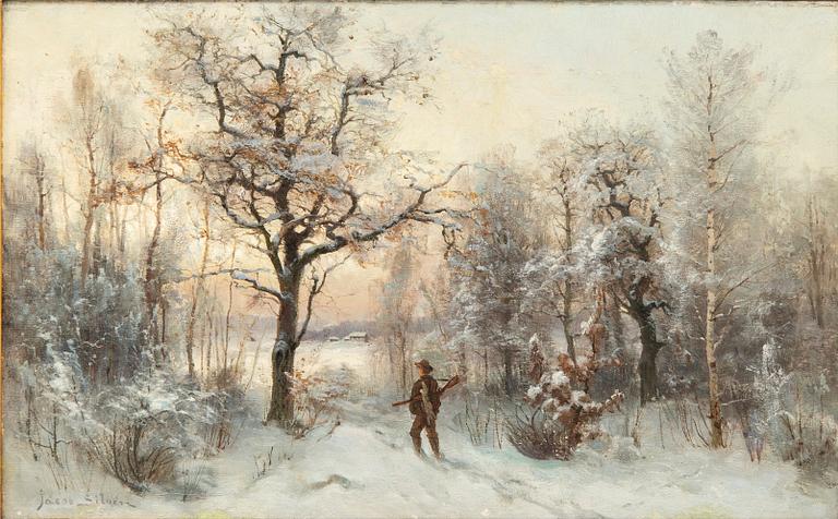 Jacob Silvén, olja på duk signerad och daterad.