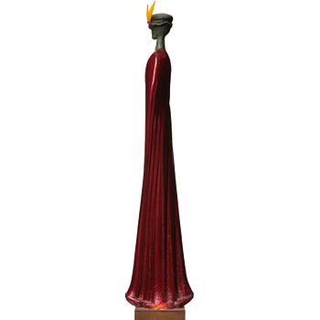 Kjell Engman, a unique glass sculpture 'Nobelman', Kosta Boda, Sweden.