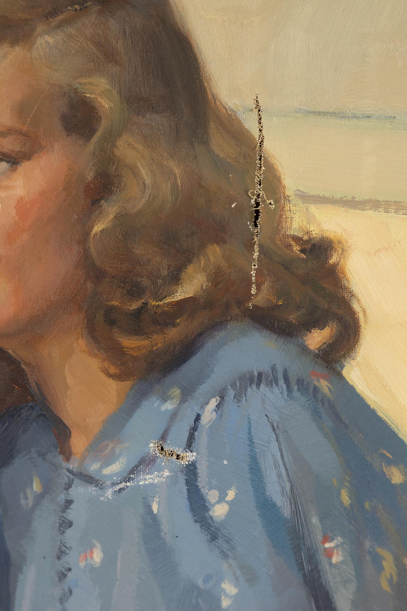 Gunnar Wallentin, Girl in a Blue Dress.