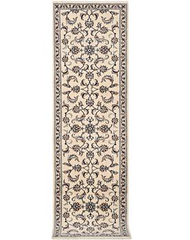 A runner carpet, Nain, part silk, ca 293 x 80 cm.