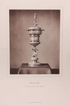 PARTI MÖNSTERPLANSCHER SAMT BOKMAPP, "Svenska Slöjdföreningen", 1880-1910-tal.