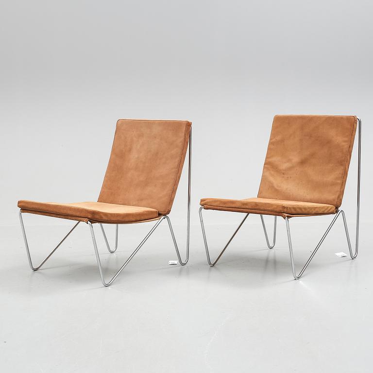 FÅTÖLJER, ett par, "Bachelor chair", Verner Panton för Fritz Hansen.