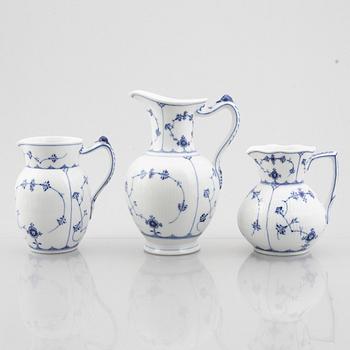 Royal Copenhagen, 6 pieces 'Blue Fluted', Denmark, late 19th century - 20th century.