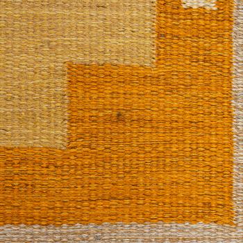 Ingegerd Silow, a flat weave rug, signed IS, c. 225 x 168 cm.