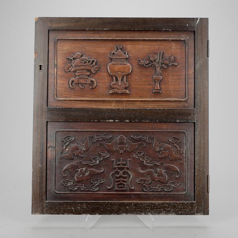 DÖRR, hardwood, Kina tidigt 1900-tal.