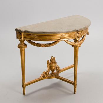 A GUSTAVIAN CONSOLE TABLE, late 18th century.