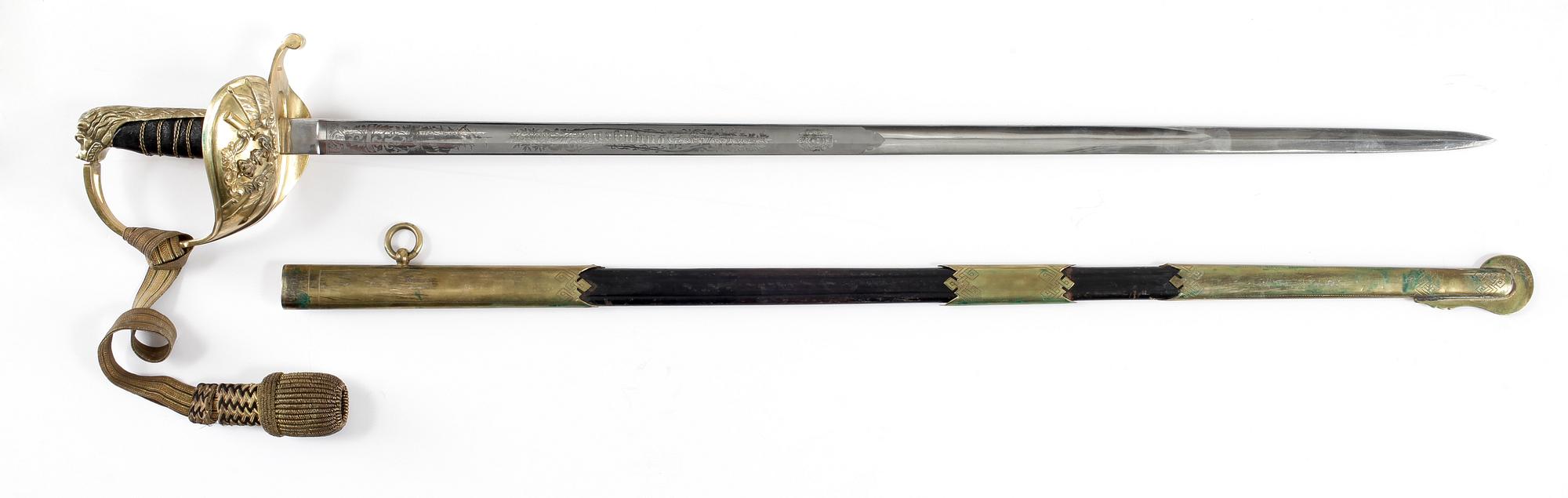 OFFICERSSABEL, flottan, Sverige 1800/1900-tal.