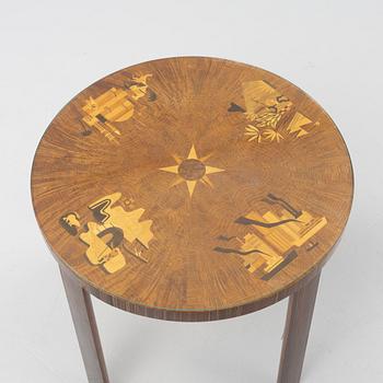 Bord, möjligen Mjölby Intarsia, 1930-tal.