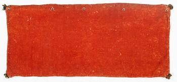 Åkdyna, broderad, ca 102 x 77 cm, signerad och daterad ANO BRD 1833, Skåne.