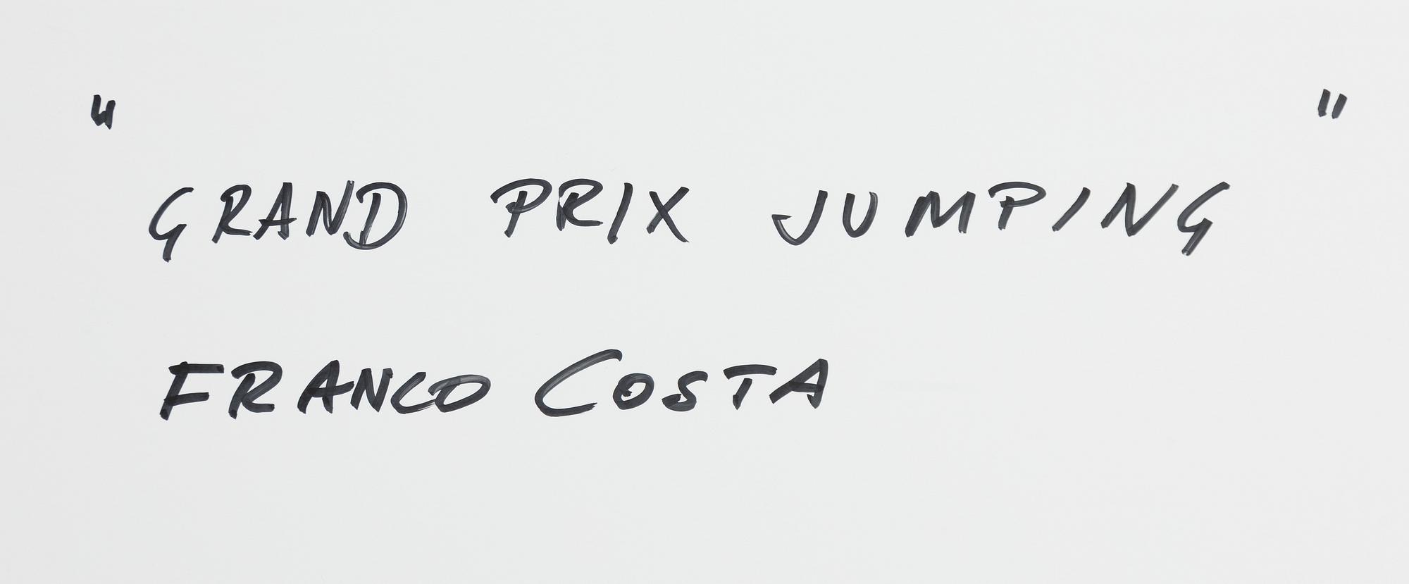 Franco Costa, "Grand Prix jumping".