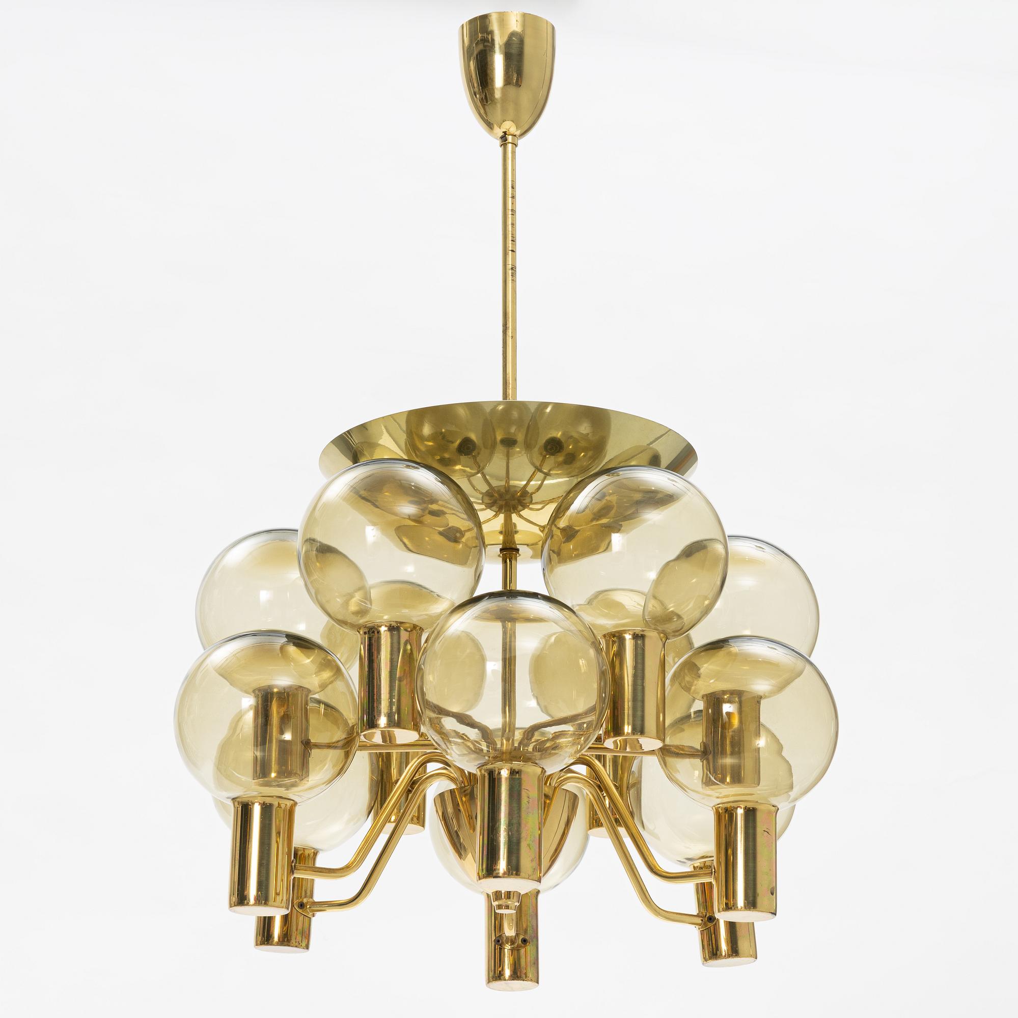 Hans-Agne Jakobsson, ceiling lamp "T 372", Markaryd, second half of the 20th century.