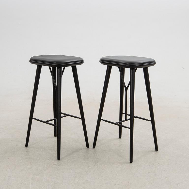 Space Copenhagen, barstolar, 6 st, "Spine", Fredericia, Danmark, 2019.