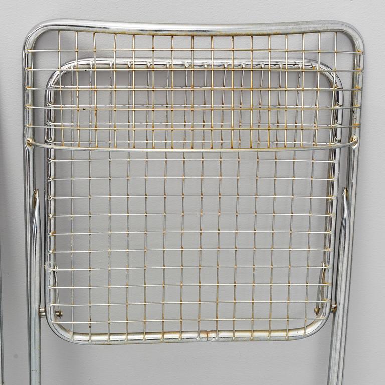 NILS GAMMELGAARD, five 'Ted Net' metal folding chairs from IKEA, 1970's/80's.