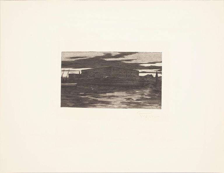 PRINS EUGEN, akvatint och mjukgrundsetsning. Sign.