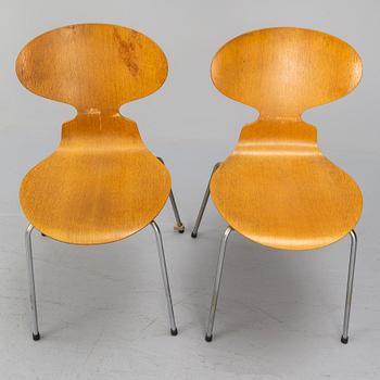 ARNE JACOBSEN, a set of 8 1960's 'Myran' chairs for Fritz Hansen.