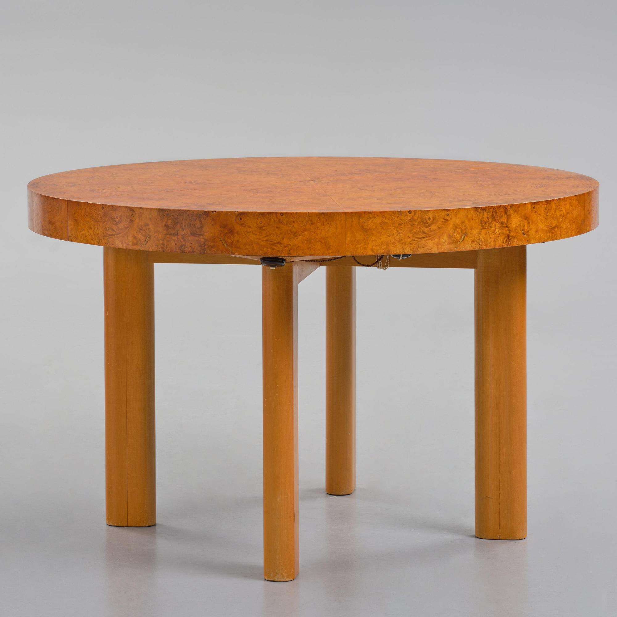 Axel Einar Hjorth, a five-piece "Birka" dining suite, Nordiska Kompaniet, Sweden, 1930s.