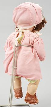 FLICKDOCKA, biskvi. Burggrub Baby, Schoenau & Hoffmeister, Tyskland, 1900-talets första del.