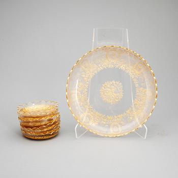 FAT, samt 6 st glas, 1900-talets första hälft.
