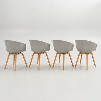 Stolar, 4 st, "About a Chair 23", HAY, 2000-tal.