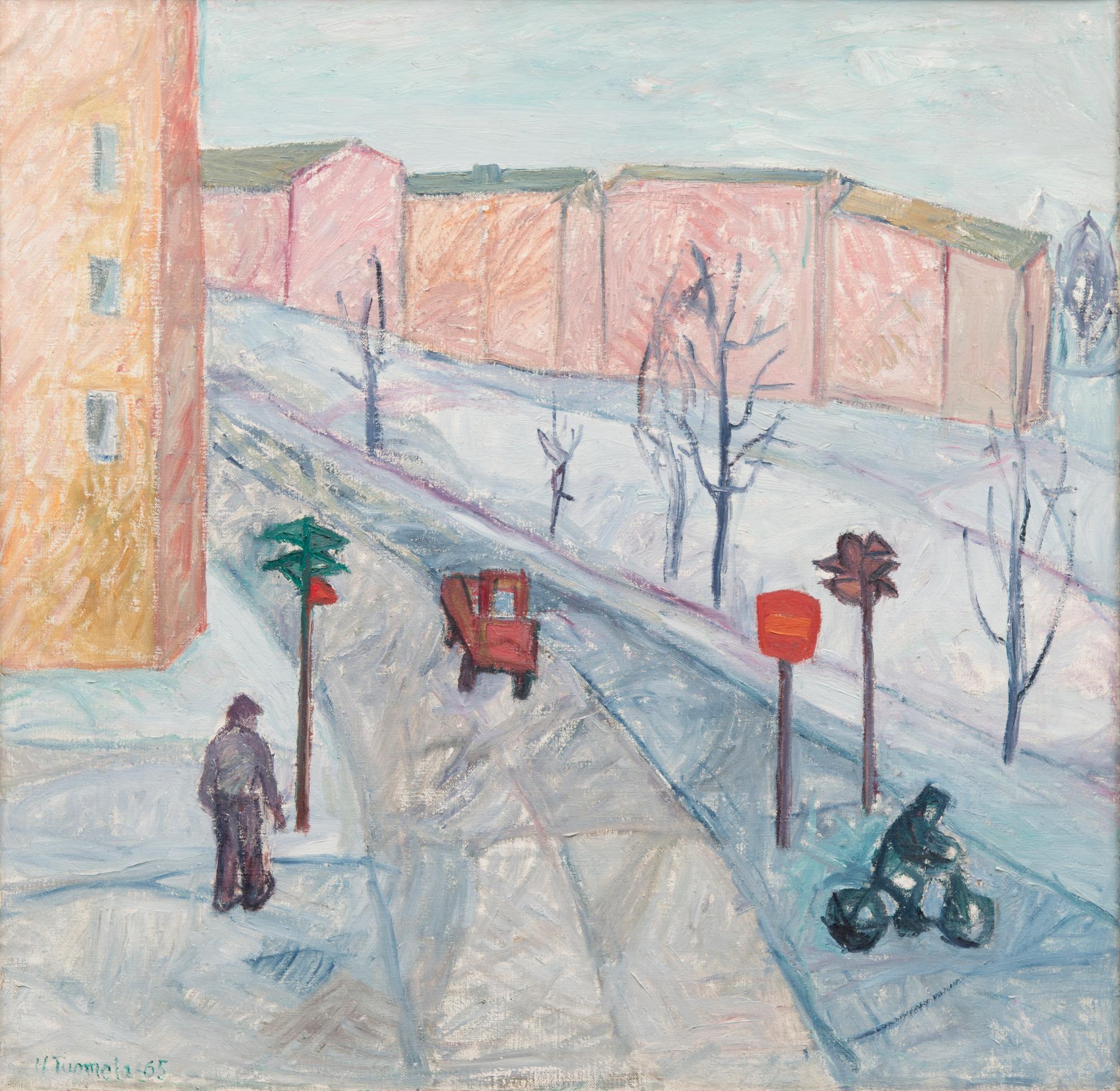 HEIKKI TUOMELA, öljy kankaalle, signeerattu ja päivätty -65.