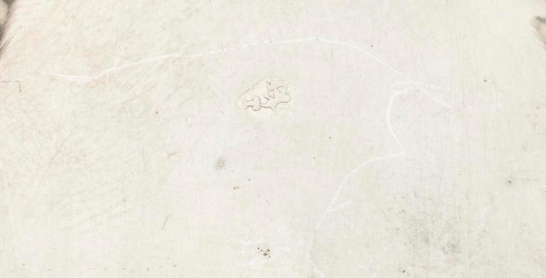 SALTKAR, 4 st. silver, Frankrike 1800-tal. Tot. vikt 240 g.