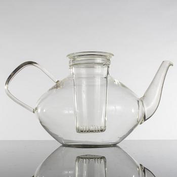 WILHELM WAGENFELT, 36 delar till teservis, delar, för Jenaer Glaswerke, Jena.