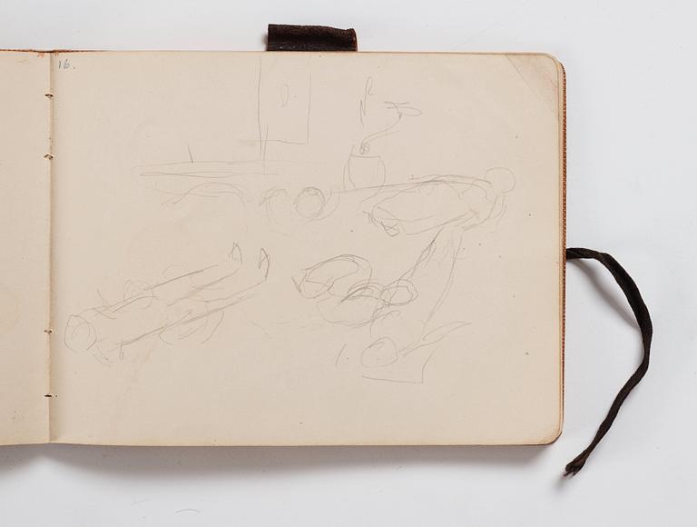 Nils von Dardel, Sketchbook, from trip to Hokkaido, Japan, 1917.