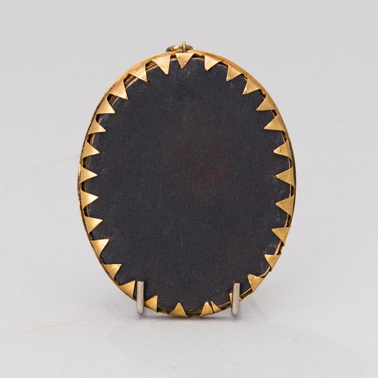 A Swedish 18th century miniature attributed to Johan Stålbom.