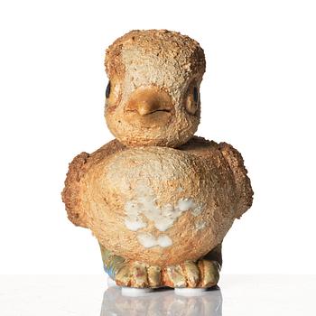 Tyra Lundgren, skulptur, fågelunge, daterad 1964.