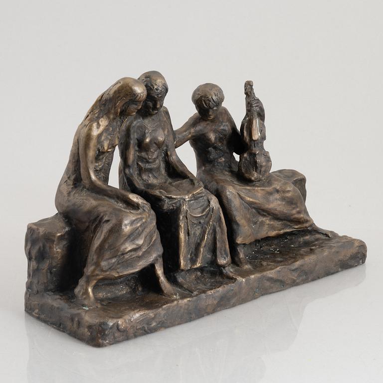 Okänd konstnär, 1900-tal, Musicerande sällskap.