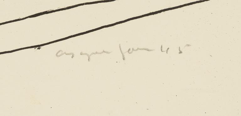 Asger Jorn, litografi, signerad och daterad -45.
