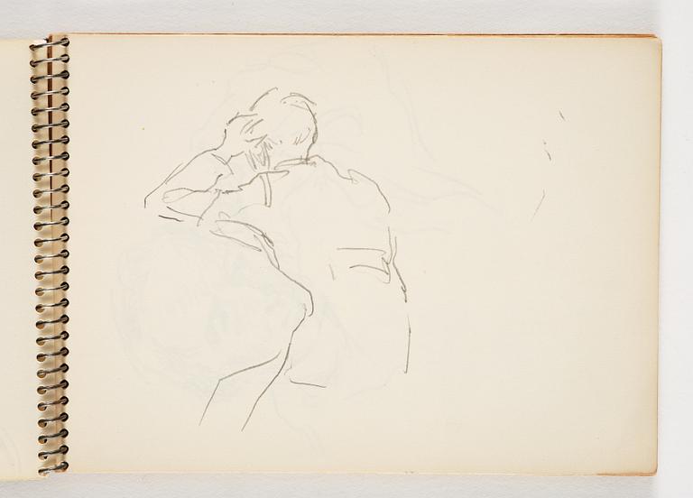 Lotte Laserstein, 4 skissböcker med blyertsteckningar.