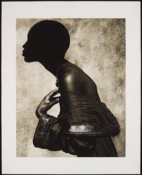Albert Watson, "Naomi Campbell, Palm Springs, 1989".
